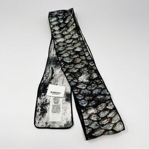 Burberry Trout Fish Skinny Scarf NEW!